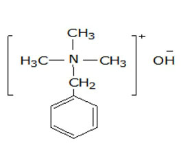 芐基三甲基氫氧化銨 ，40%（甲醇溶液）